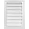 Ekena Millwork Vertical Surface Mount PVC Gable Vent w/ 2"W x 2"H , Brickmould Sill Frame, 16"W x 22"H GVPVE16X2203SN - alternate 1